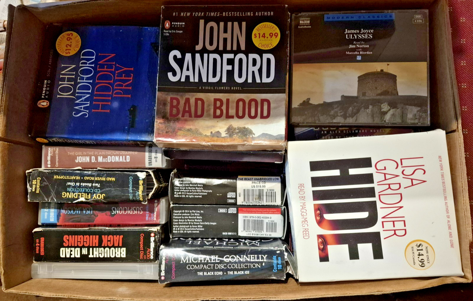 Wholesale RANDOM CD Audiobooks Fiction & Non LOT 10+ Asstd. Genre Audio Books