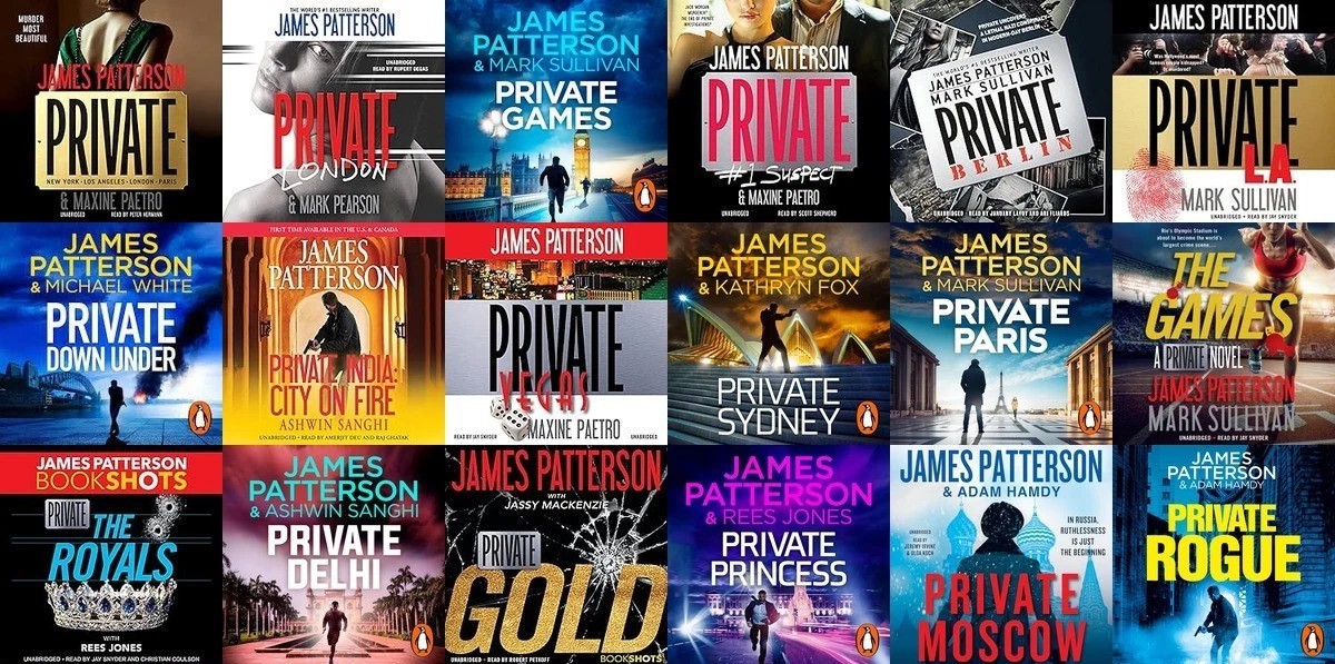 The PRIVATE Series By James Patterson — 18 MP3 Audiobook Collection