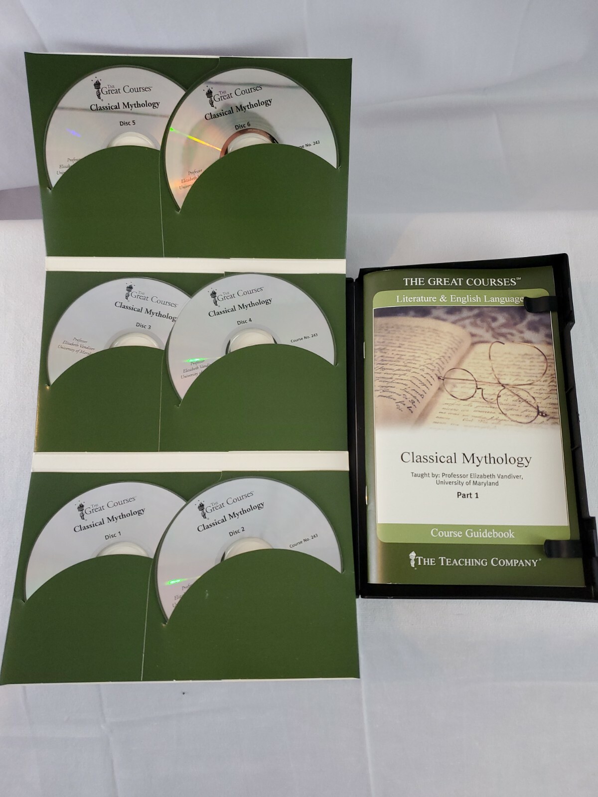 Great Courses — Classical Mythology Parts 1 & 2 — Book & 12 Audio CDs -Free Ship
