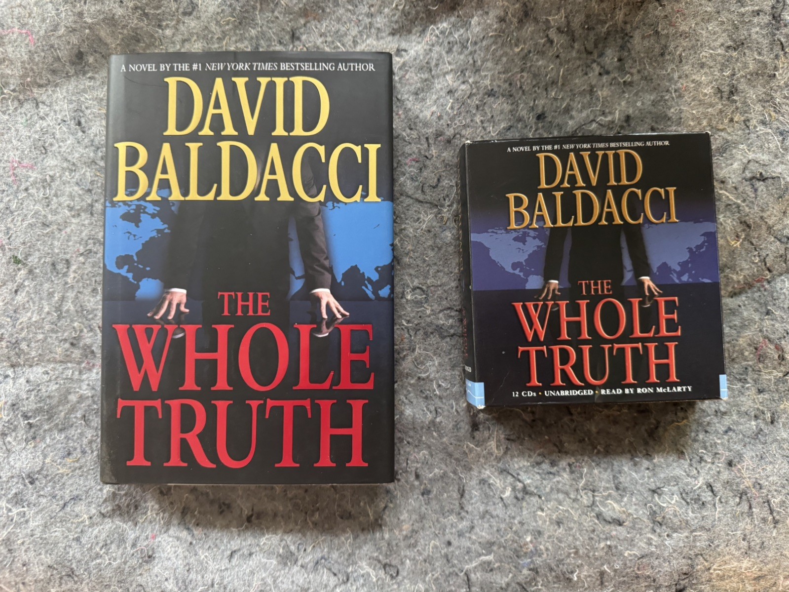 David Baldacci The Whole Truth Hardcover + Unabridged Audiobook CD Bundle