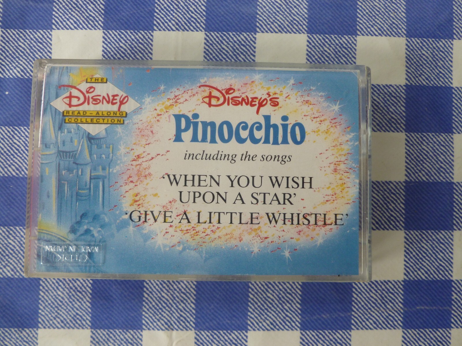 DISNEY PINOCCHIO CASSETTE TAPE AUDIO BOOK 1988 ‘Give a little whistle’ song