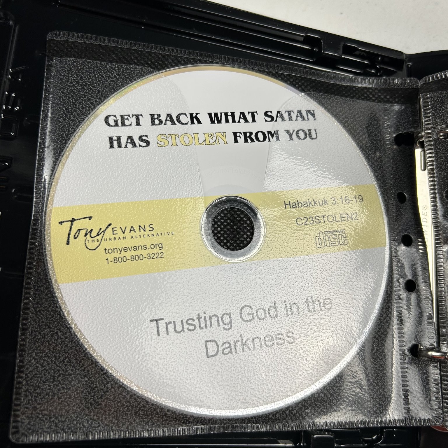 Get Back What Satan Has Stolen by Tony Evans Audiobook CDs 8 Discs