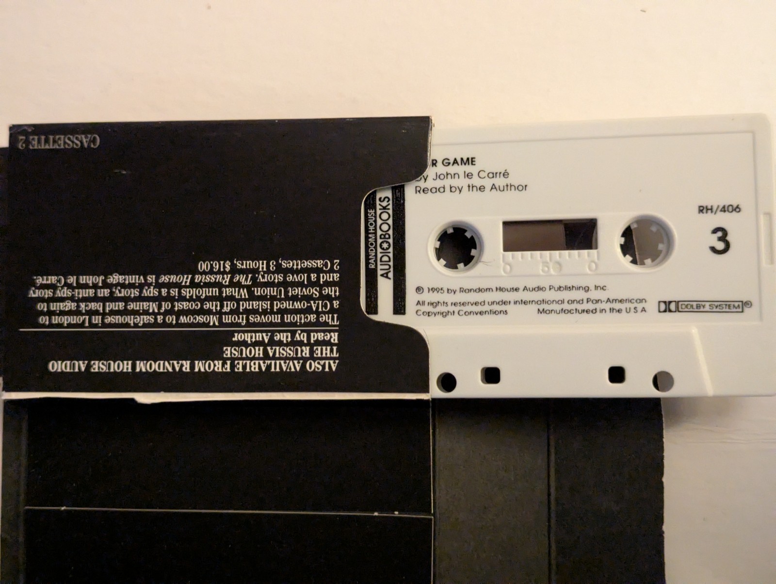 1995 4 Audio Tapes OUR GAME Read by the Author John le Carre