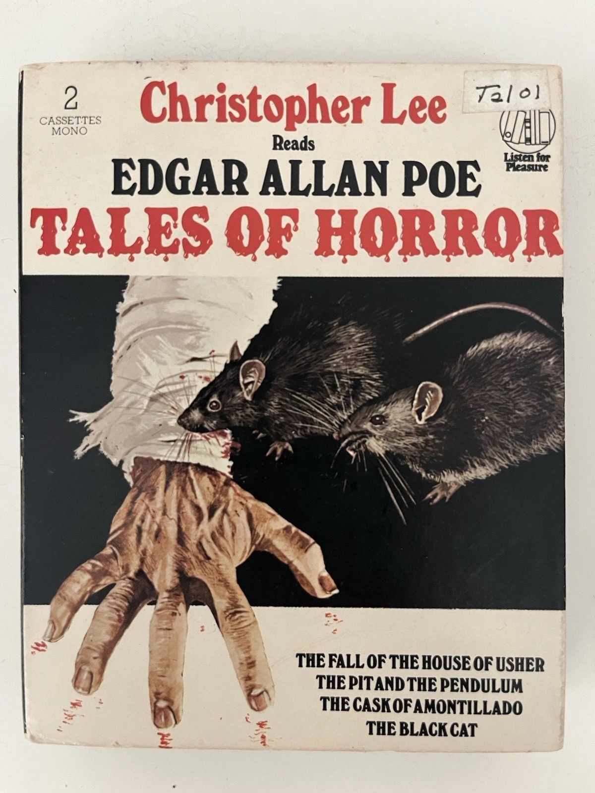 Christopher Lee Reads Edgar Allan Poe Tales Of Horror ( 2 Audio Cassettes)