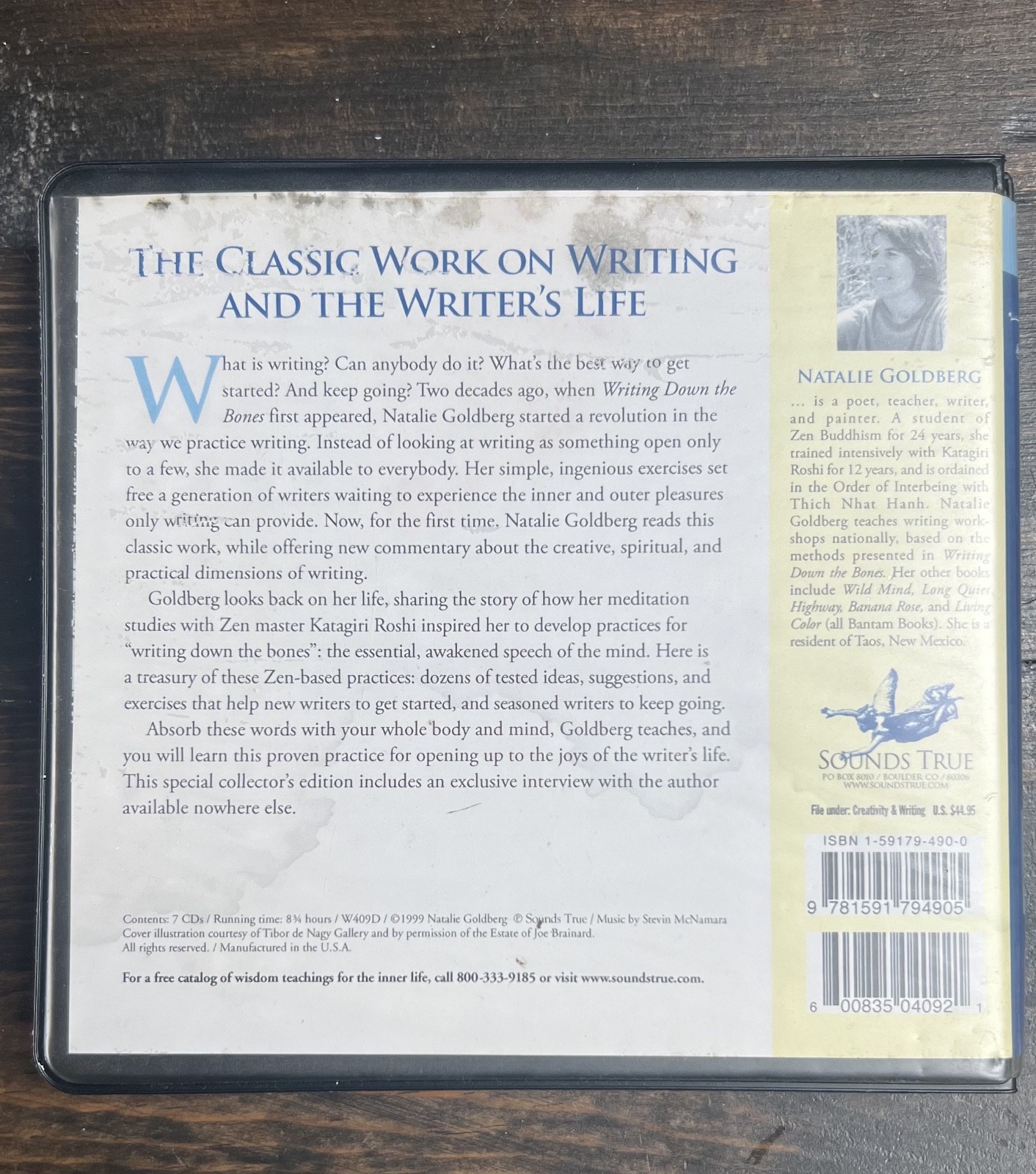 writing down the bones by goldberg audiobook 7 cds