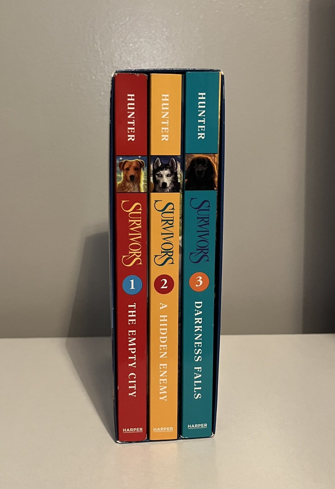 Lot of 3 ERIN HUNTER Paperback Books SURVIVORS Box Set 1 2 3