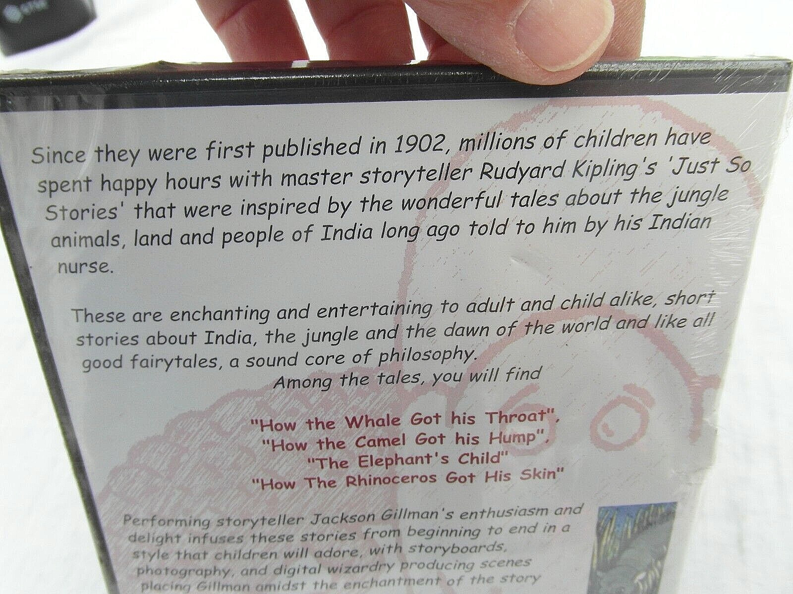 Rudyard Kipling’s Just So Stories audiobook [DVD with images] NEW SHRINKWRAPPED
