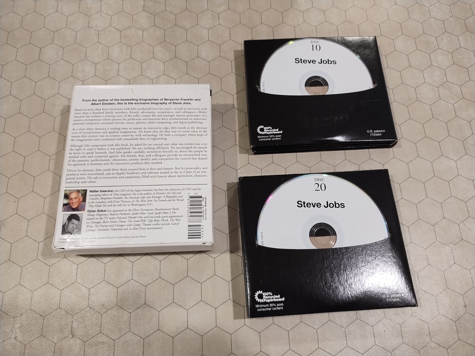 Steve Jobs by Walter Isaacson, Dylan Baker audiobook, 20 CDs! 2011