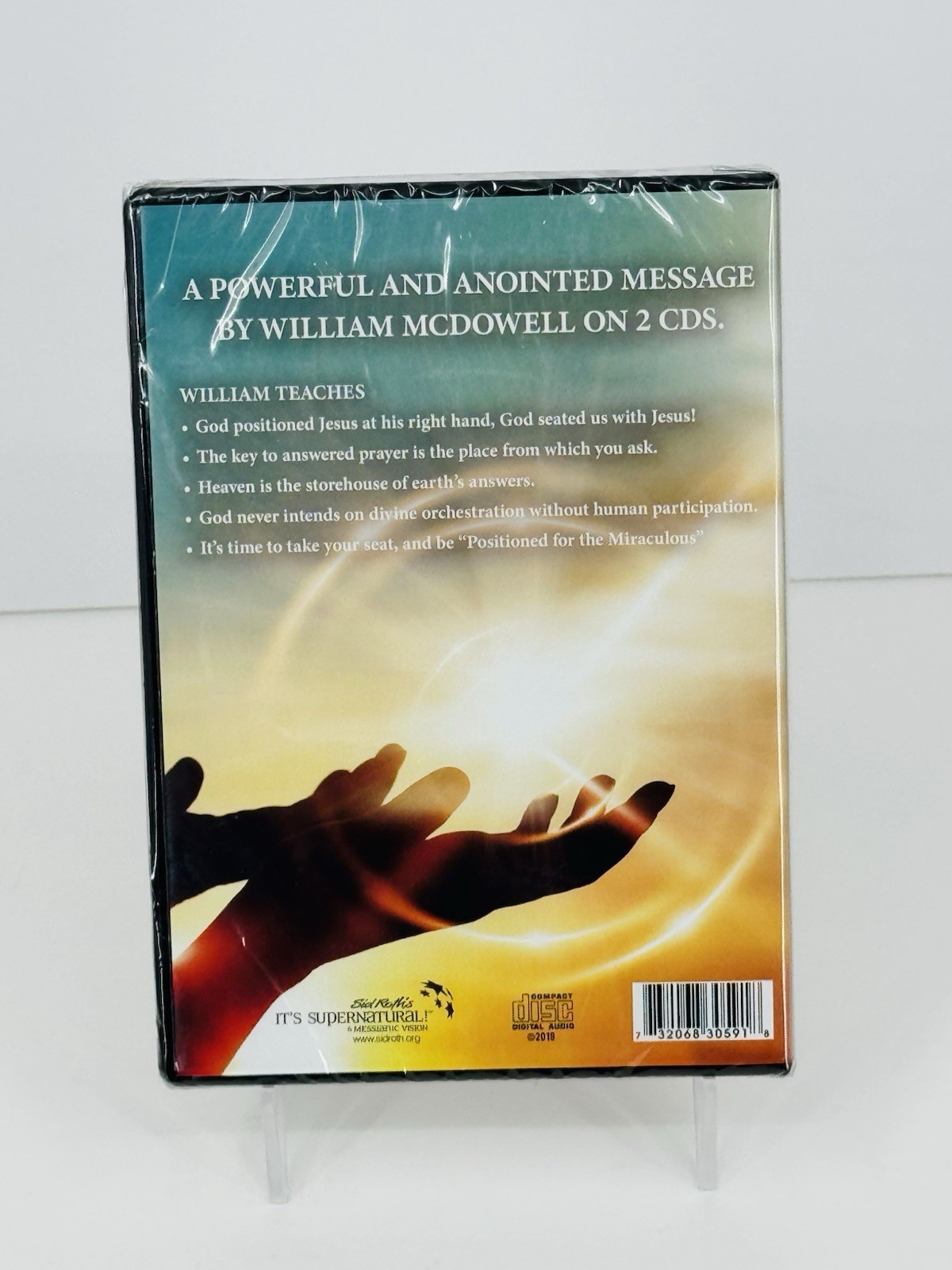 William McDowell: Positioned For Miraculous (2 CD Set, 2019) Christian Sid Roth