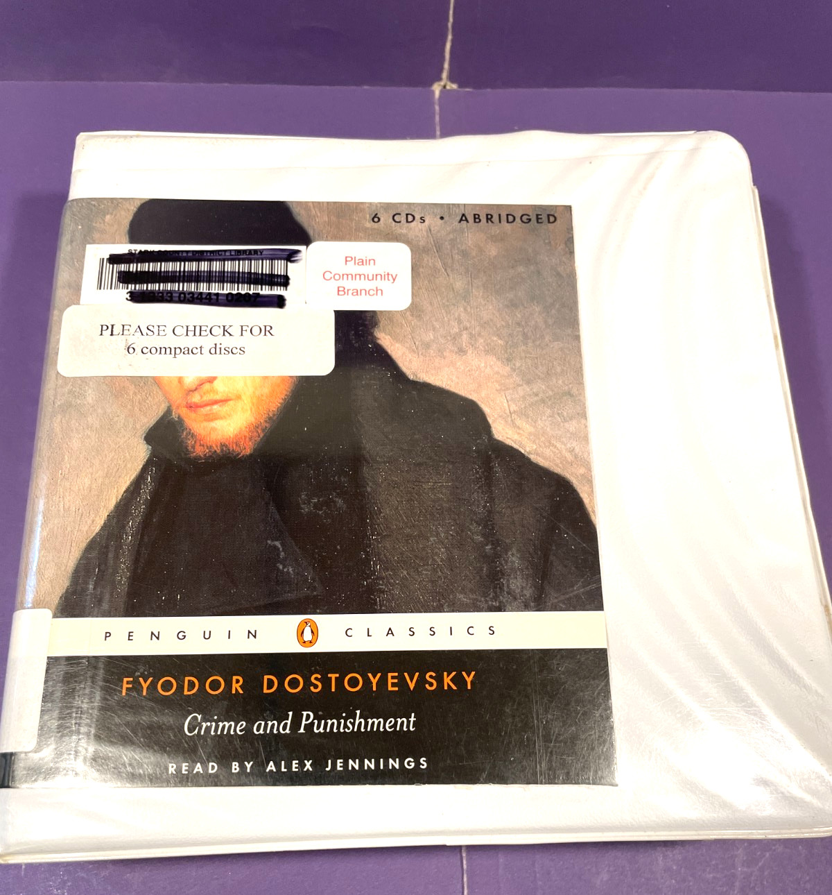 Audiobook CD Abridged Dostoyevsky Crime and Punishment 6 Discs Ex-Libris CLEAN