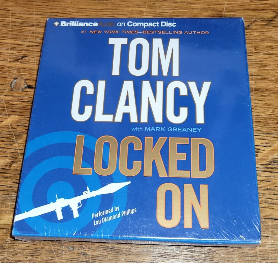 TOM CLANCY — Locked On AUDIOBOOK Jack Ryan Thriller …NEW/SEALED!