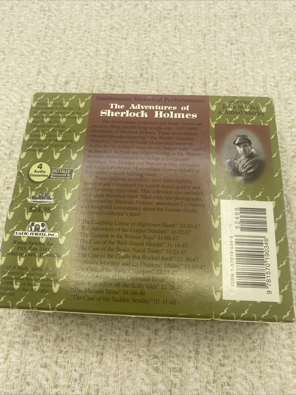 Smithsonian Historical Performances Ser.: The Adventures of Sherlock Holmes