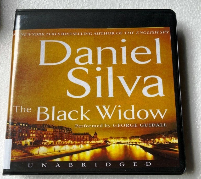 The Black Widow by Daniel Silva Ex Library 12 CD Unabridged Audiobook