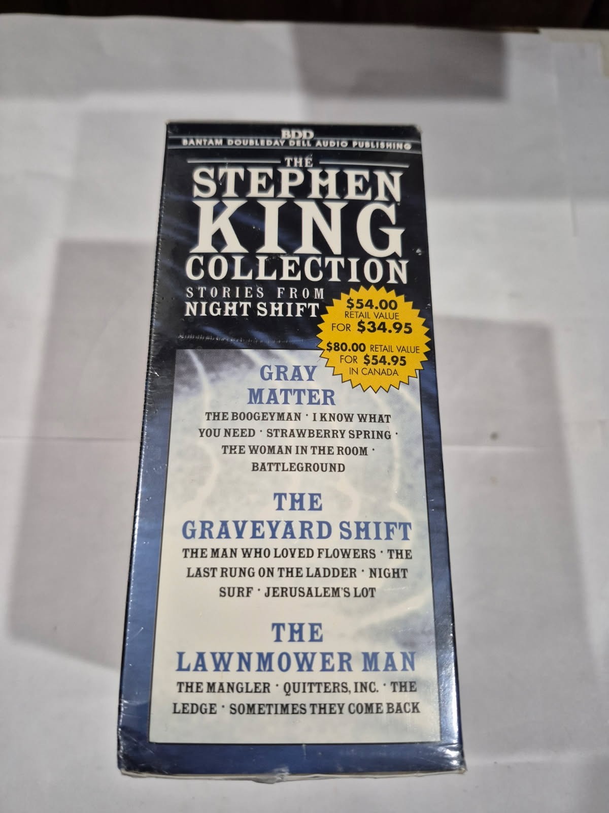The Stephen King Collection Stories Night Shift (10 Audio Cassette Set) NEW Q