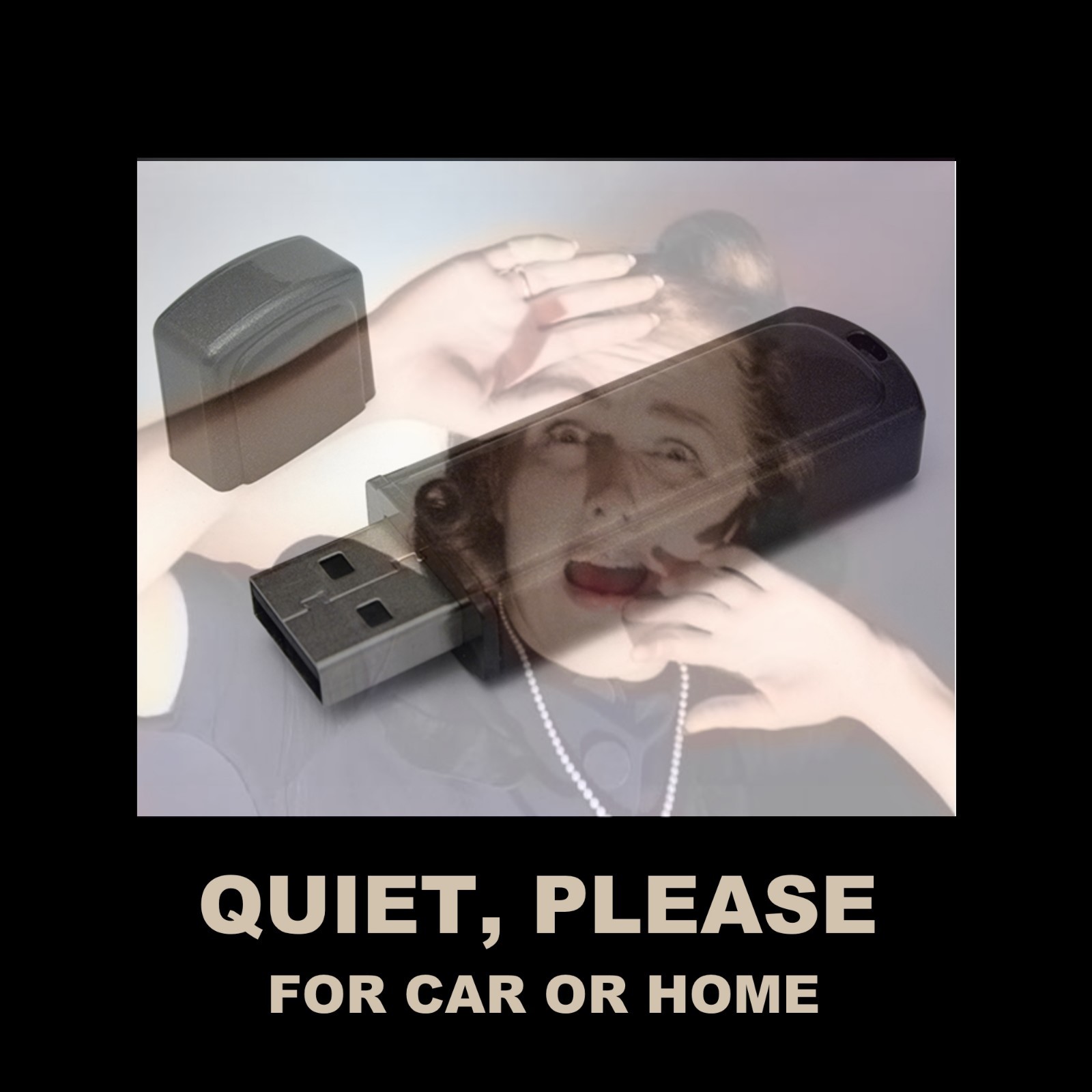 QUIET, PLEASE!. ENJOY ALL 93 SPOOKY EPISODES ON A USB FLASH DRIVE!