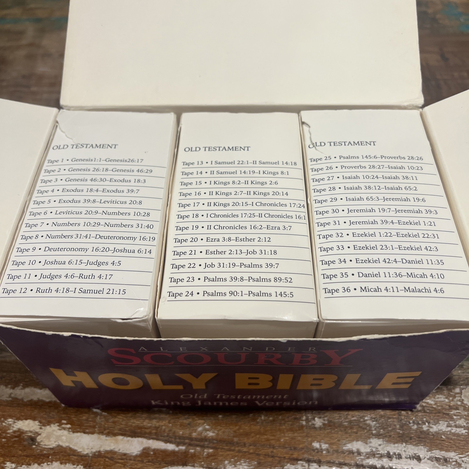 Bible On Tape Scourby Holy Bible King James Version 36 Cassette Tapes Audio