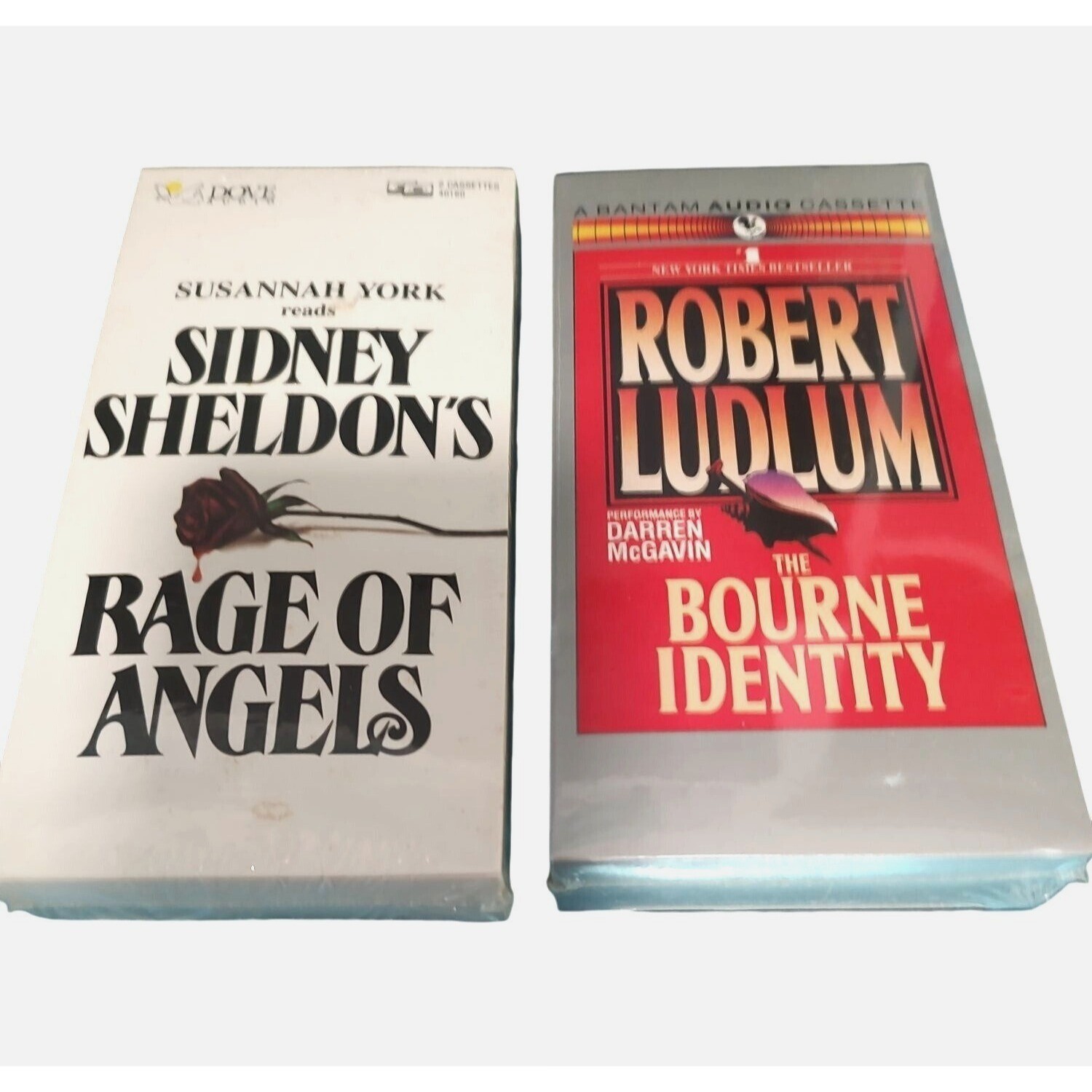 Sidney Sheldons Rage Of Angels & Robert Ludlums Bourne Identity Audio Cassette