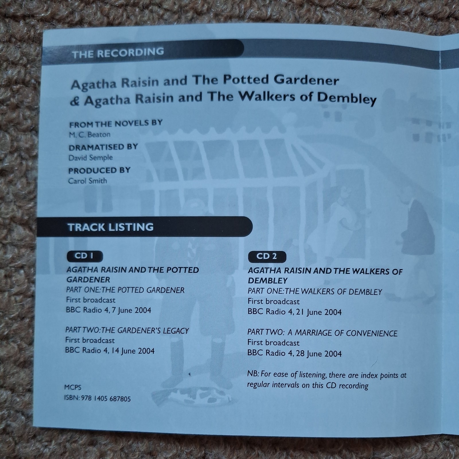M.C.Beaton, Agatha Raisin: The Potted Gardener & Walkers of Dembley, Audio 2x CD