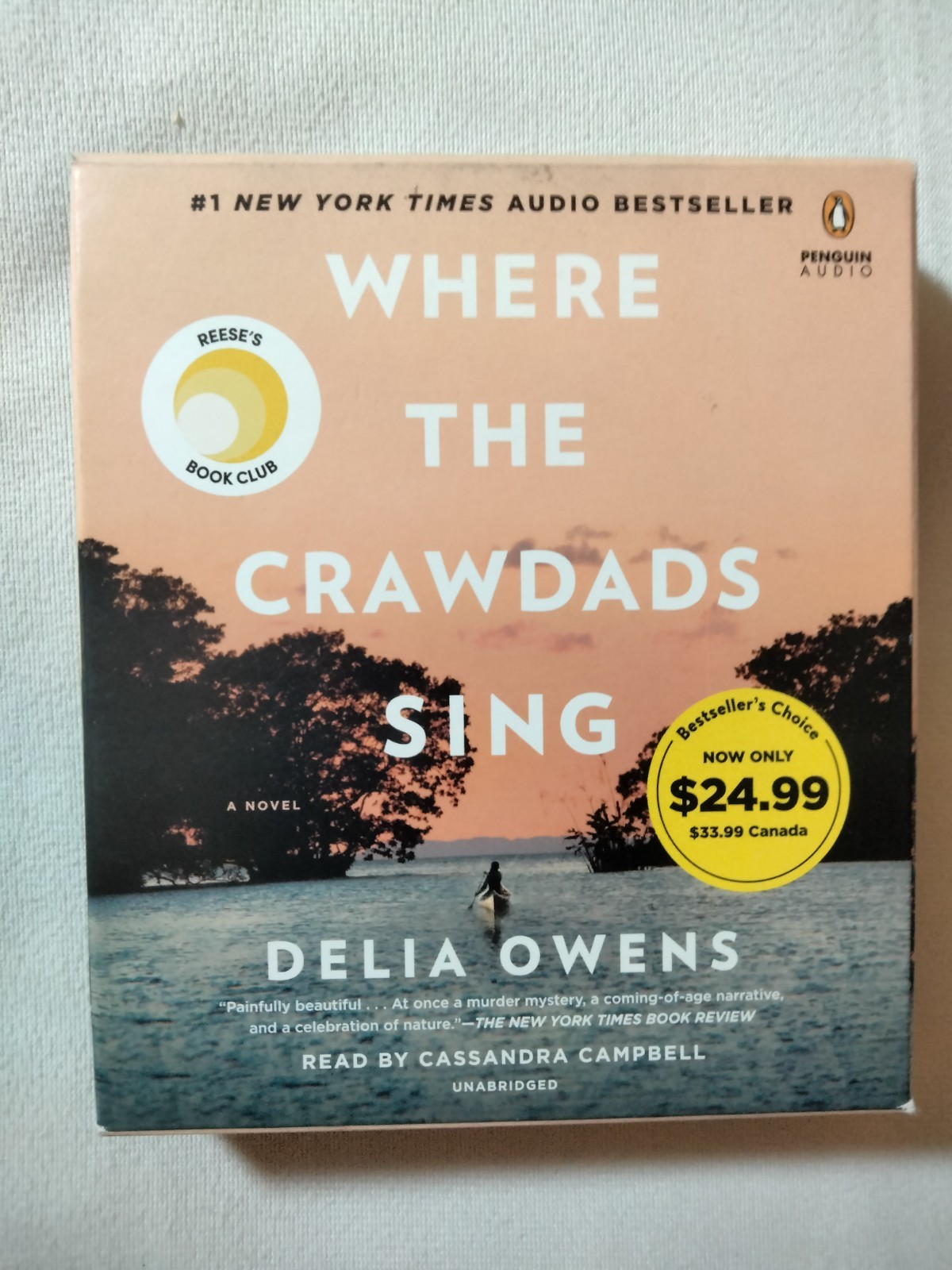 Where the Crawdads Sing by Delia Owens (2019, Compact Disc)