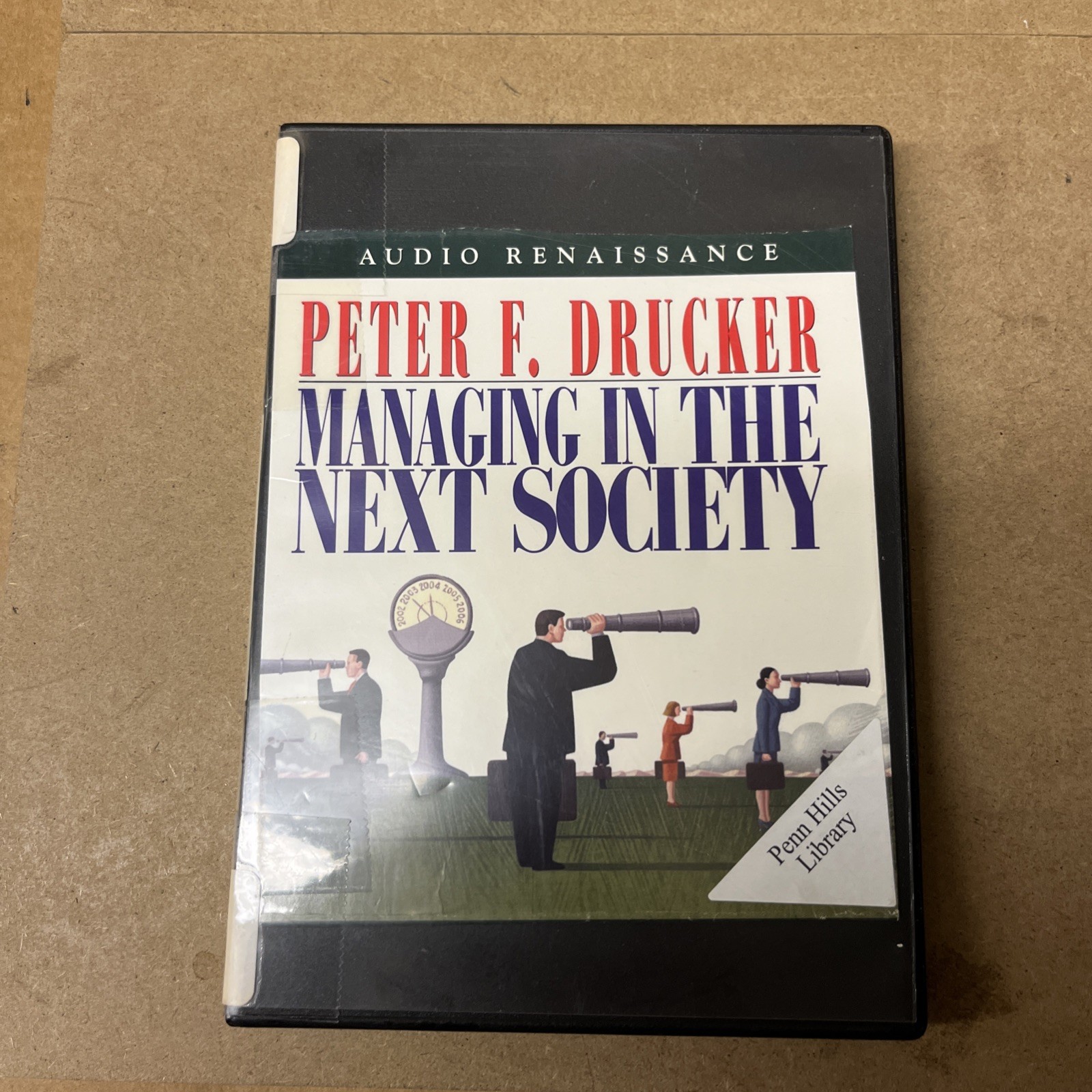 Managing in the Next Society by Peter F Druker (Abridged Audiobook 3 CDs) Good