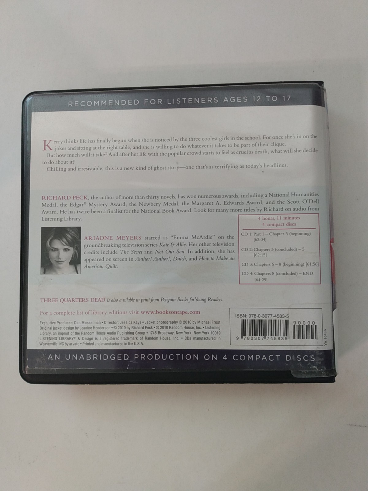 Lot of 7 Audiobook CD sets Tween Young Adult Fiction: Skink Three Quarters Dead