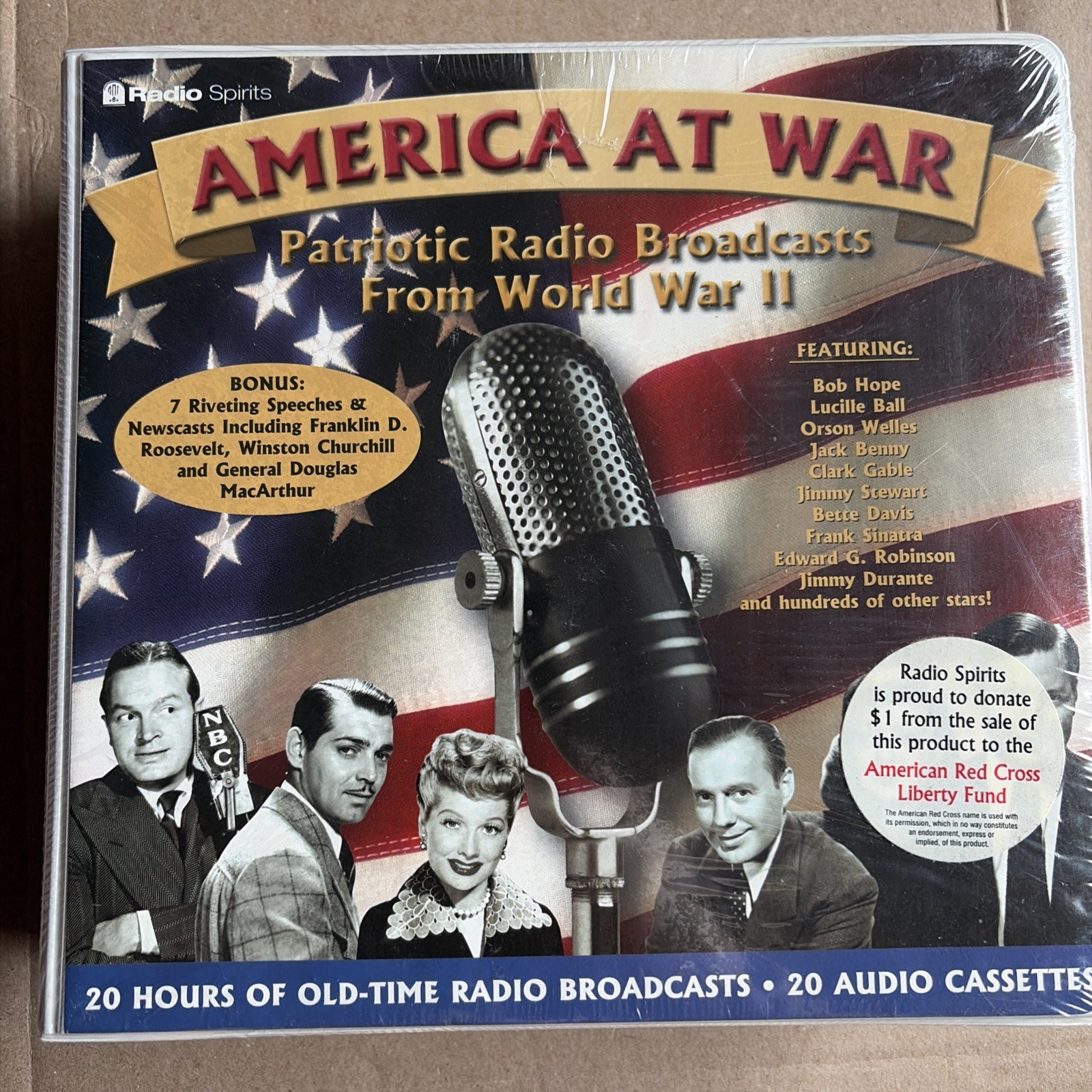America At War Patriotic Radio Broadcasts WWII 20 Audio Cassettes New Sealed