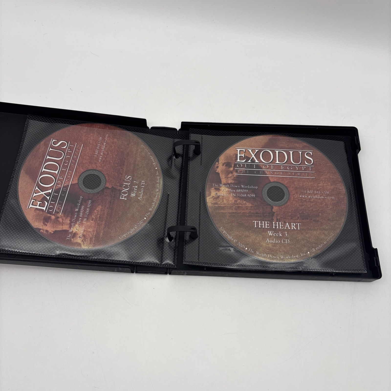 Gwen Shamblin Weigh Down Ministries Exodus Out Of Egypt Workshop Audio CD Set