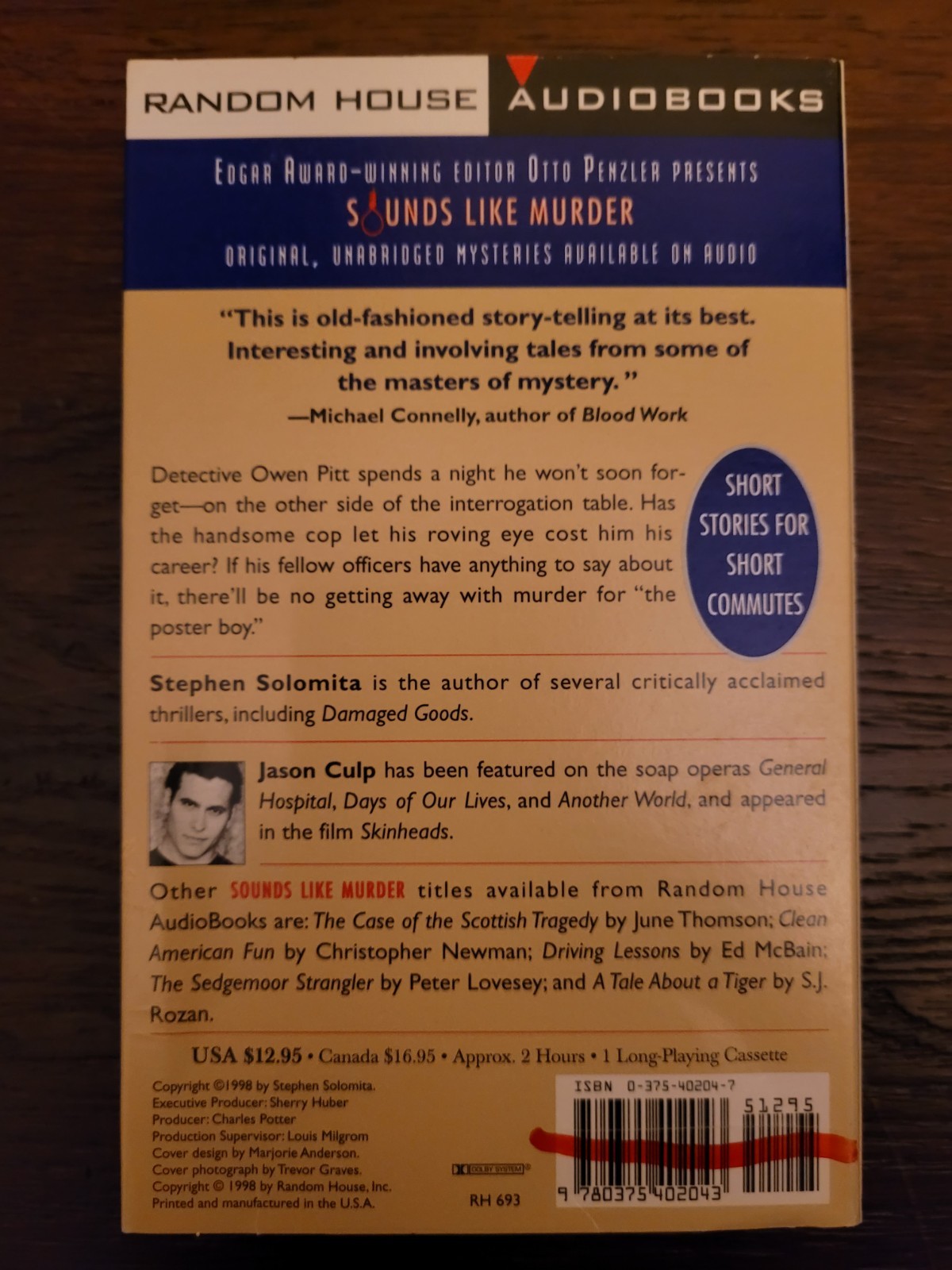SOUNDS LIKE MURDER Audiobook Collection Edited by Otto Penzler (Rare)