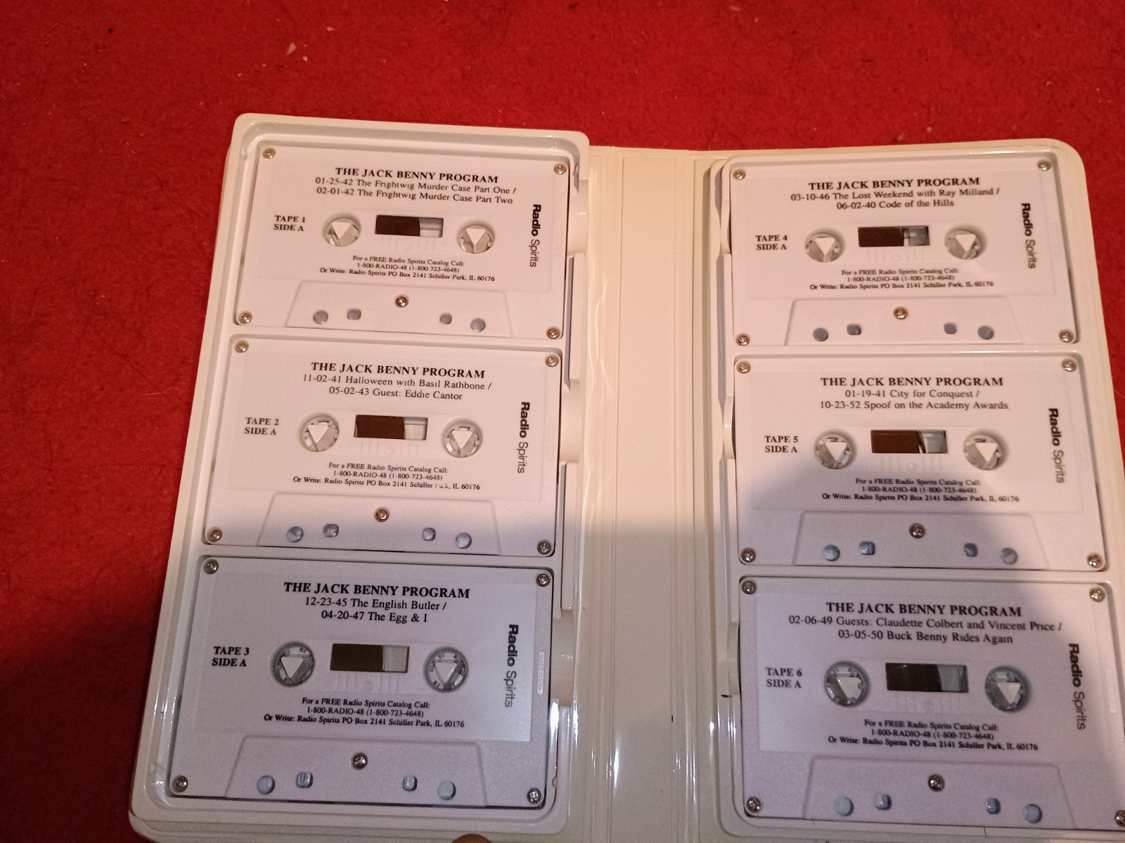 Radio Spirits Inc Jack Benny Program 9 Hours On 6 Cassettes — Vintage