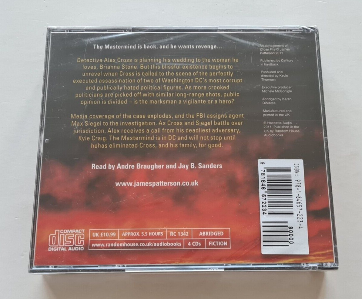 James Patterson Cross Fire CD Audiobook 4 Discs — NEW & Sealed