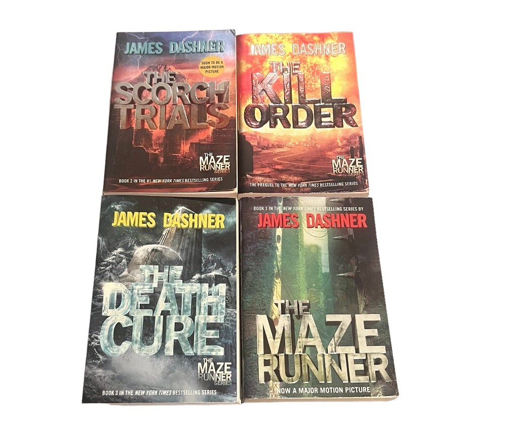 The Maze Runner Series (4-Book) by James Dashner Paperback Book Set