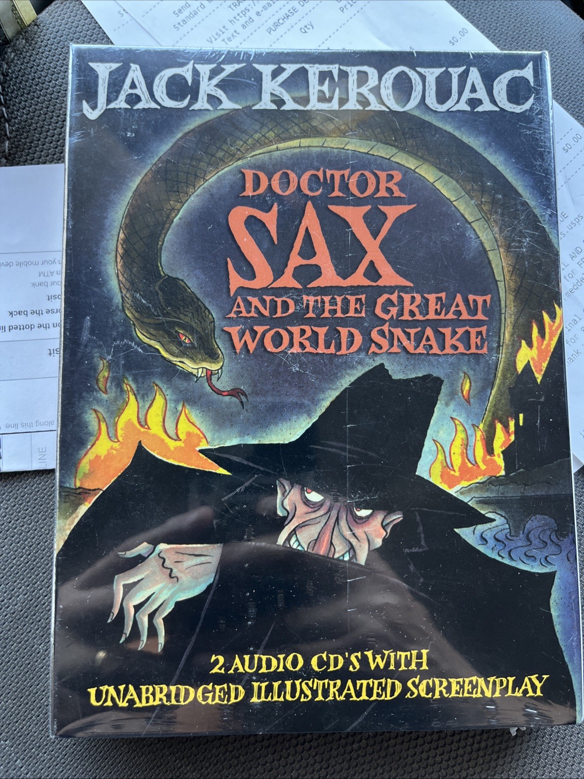 Jack Kerouac Dr. Doctor SAX 2 Audio CDs w/ Screenplay Jim Carroll Reads