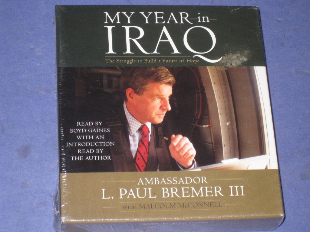 L PAUL BREMER MY YEAR in IRAQ Audio book 6 Disc CD 4w6