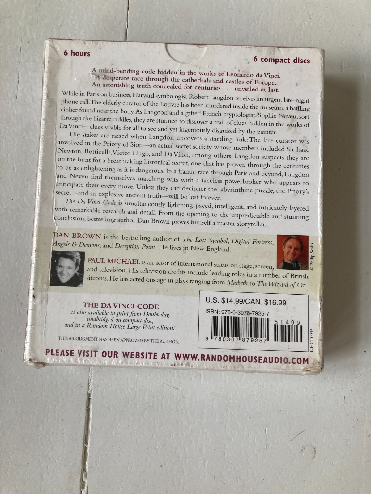 The Da Vinci Code A Novel — Audio Book on CDs Dan Brown — NEW Sealed