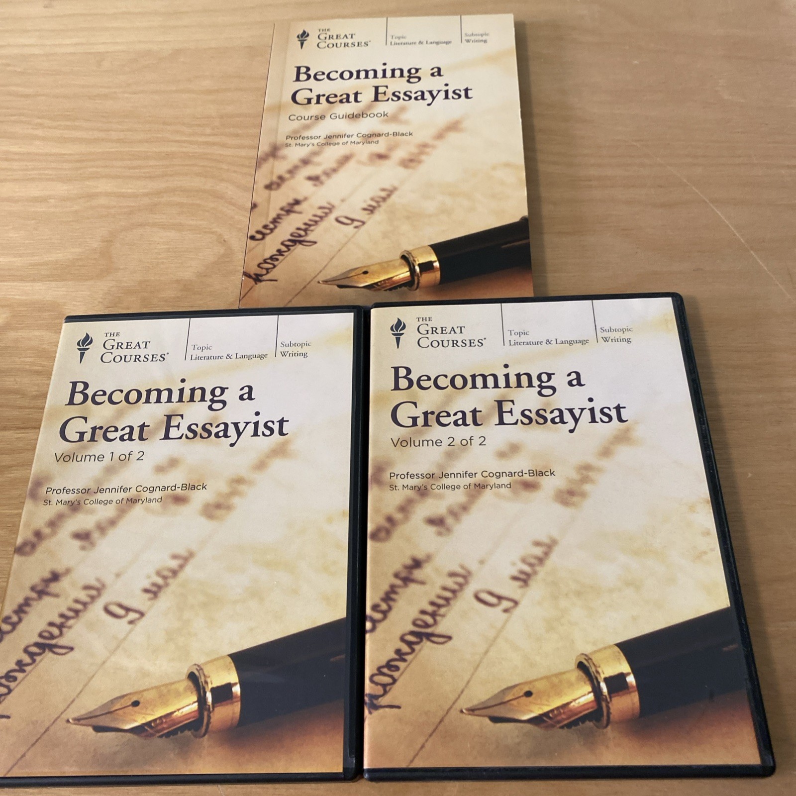 The Great Courses: Becoming A Great Essayist/ 12 CDs & Guidebook/VERY GOOD