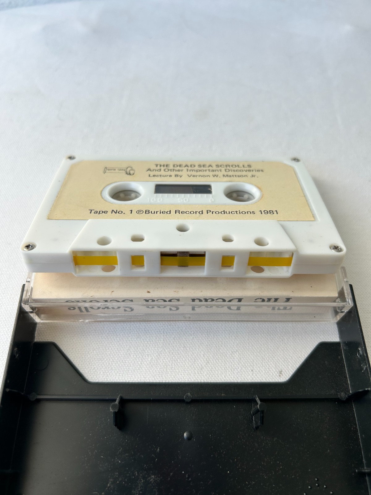 Vintage Dead Sea Scrolls Lecture Cassette Tape Biblical Archaeology Qumran 1990s
