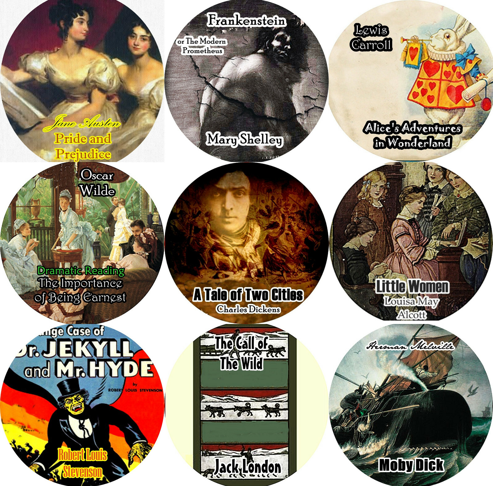 Lot of 9 Popular Classics Vol. 1 / Mp3 (Check Player) CD Audiobooks Frankenstein