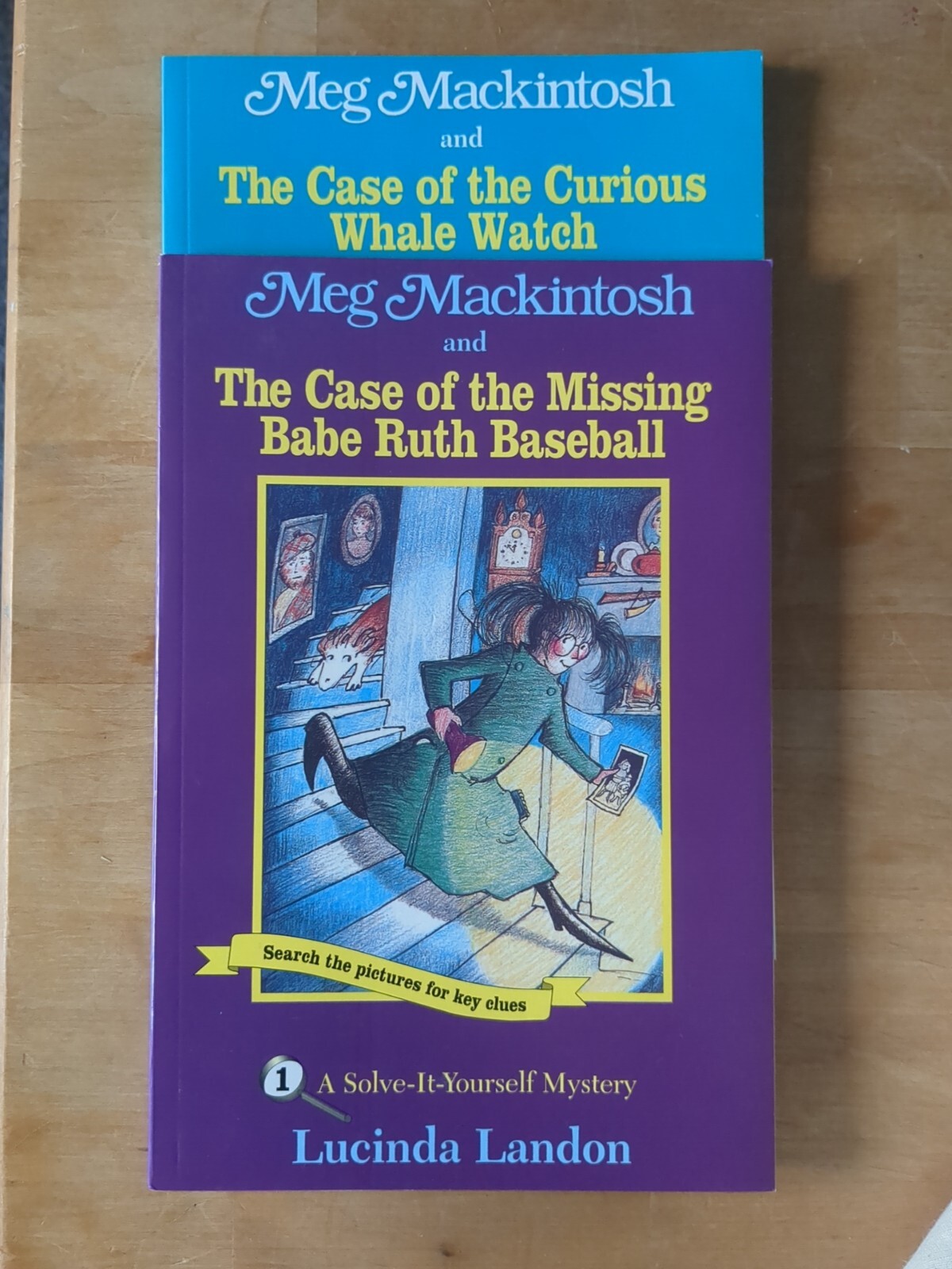 Meg Mackintosh Solve It Yourself 1 & 2 Missing Babe Ruth Baseball & Whale Watch