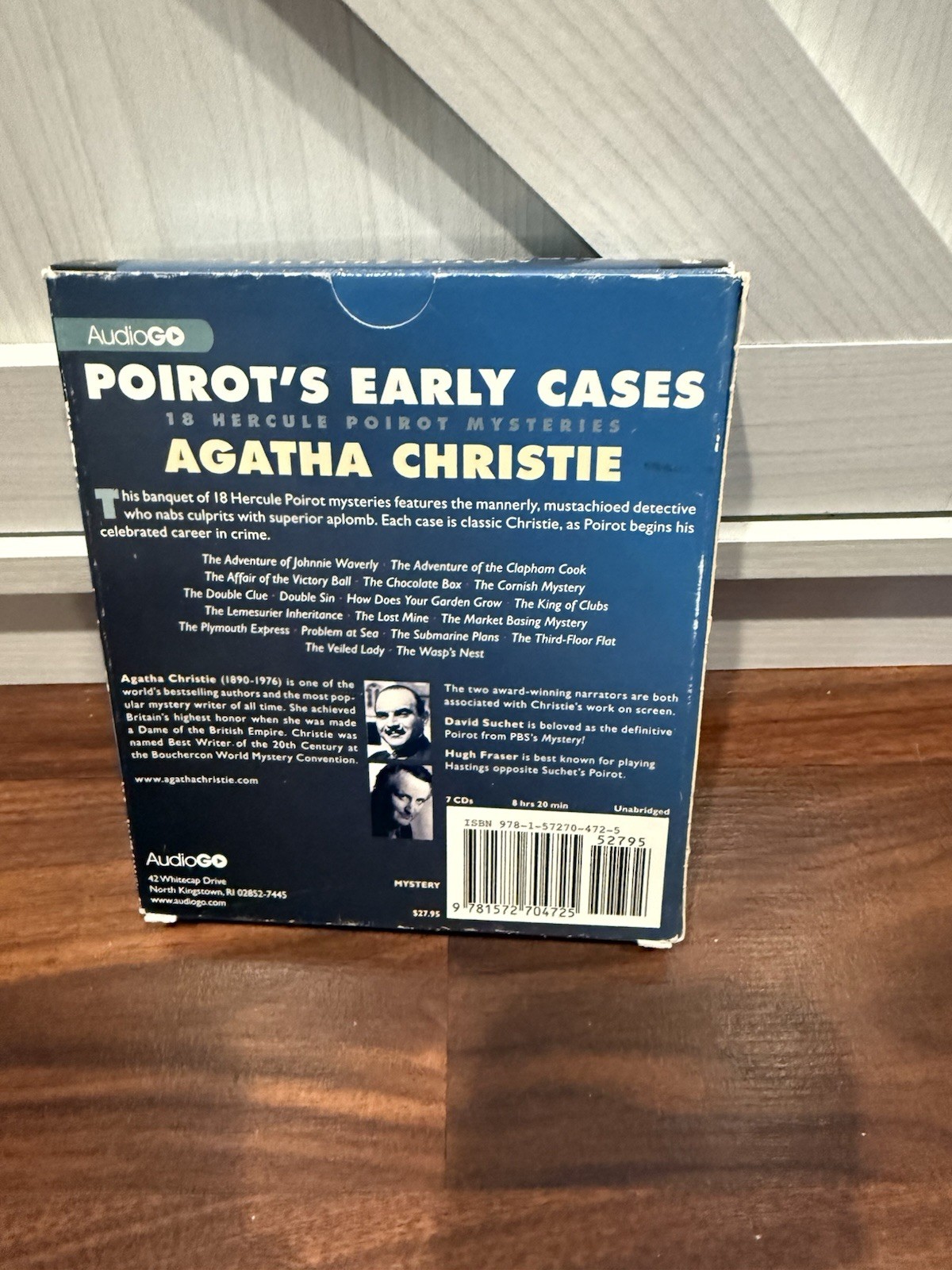 AudioGO Agatha Christie Poirot’s Early Cases Unabridged CD 7 Suchet 2008