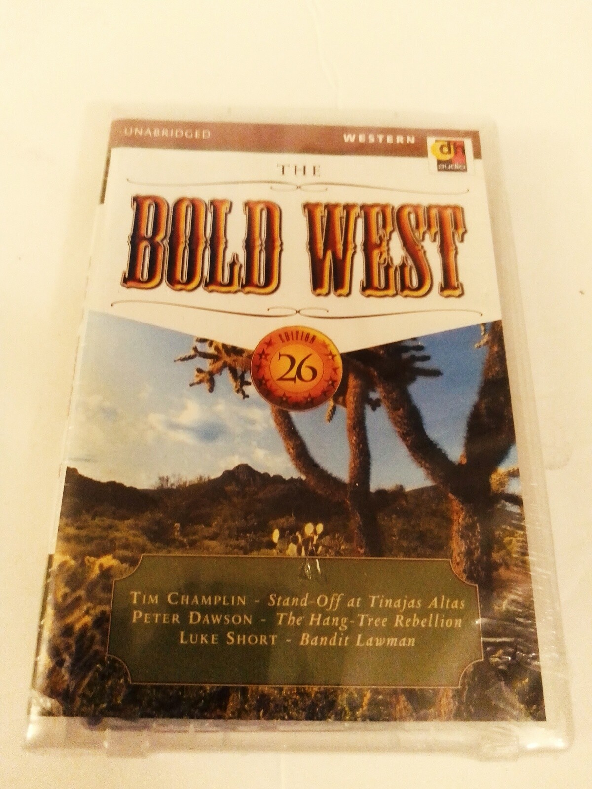 The Bold West Edition 26 Unabridged Audiobook on Cassette Three Western Stories