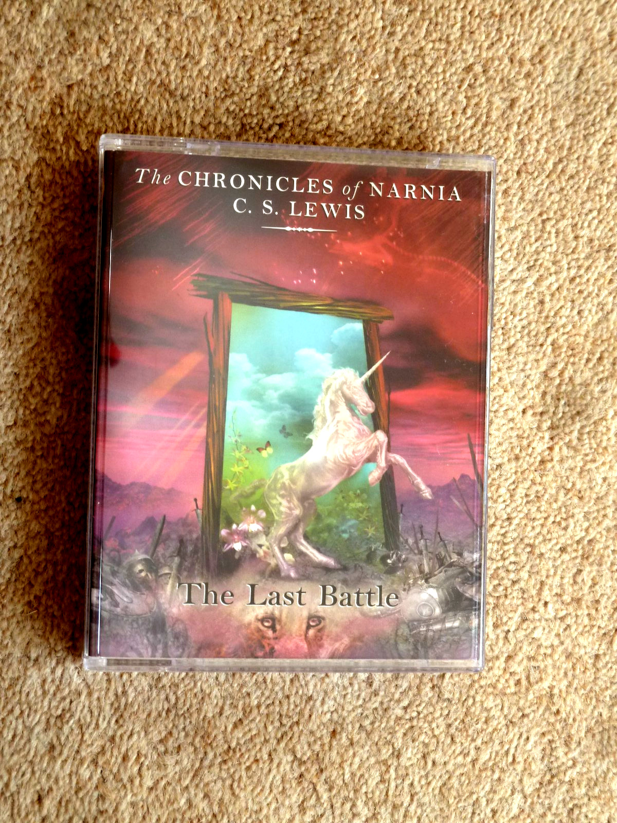 C.S.LEWIS- — CHRONICLES OF NARNIA -THE LAST BATTLE — AUDIO BOOK -( 2 CASSETTES)
