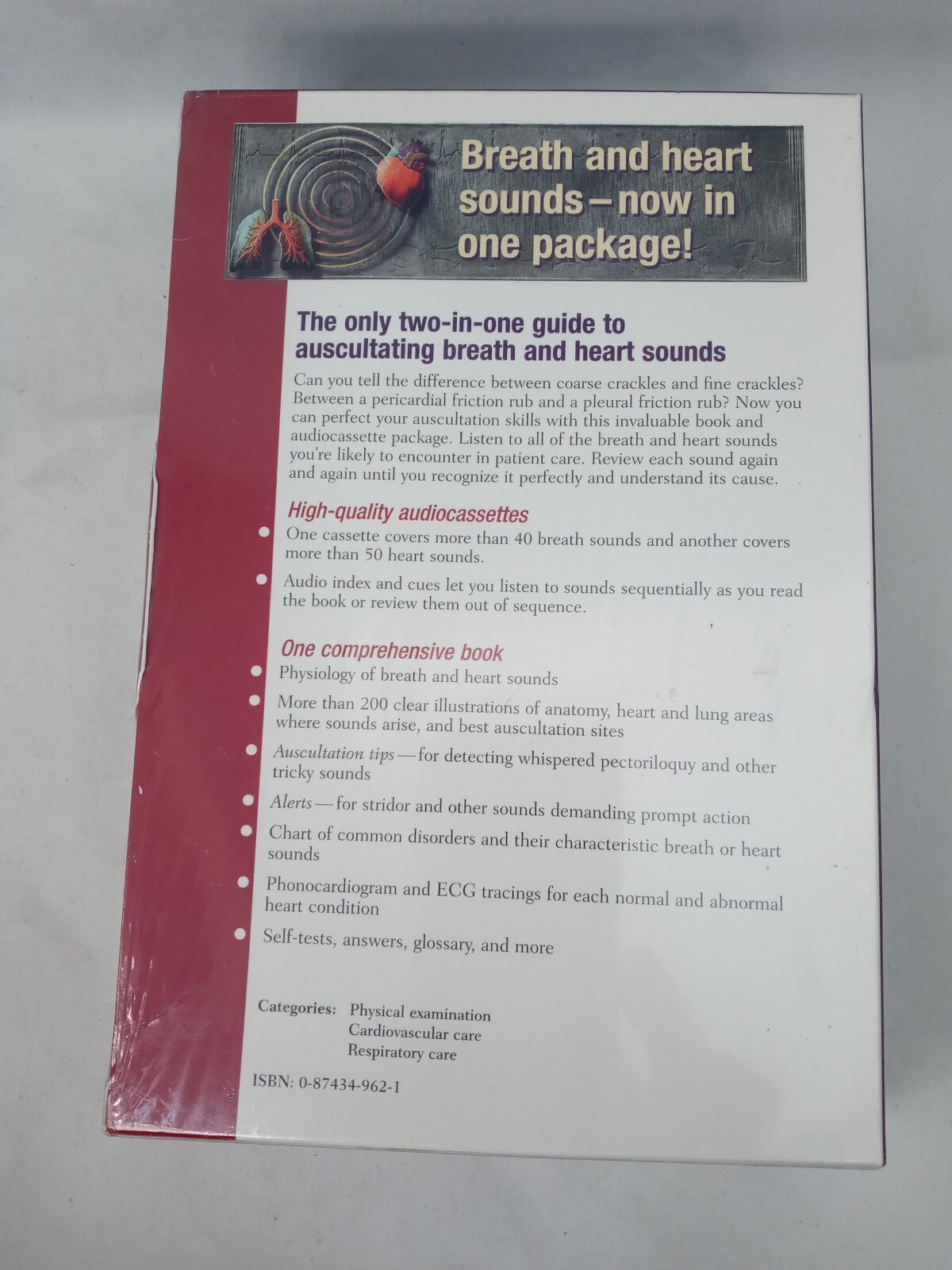 NEW Auscultation Skills: Breath & Heart Sounds ~ Springhouse Publishing PB New