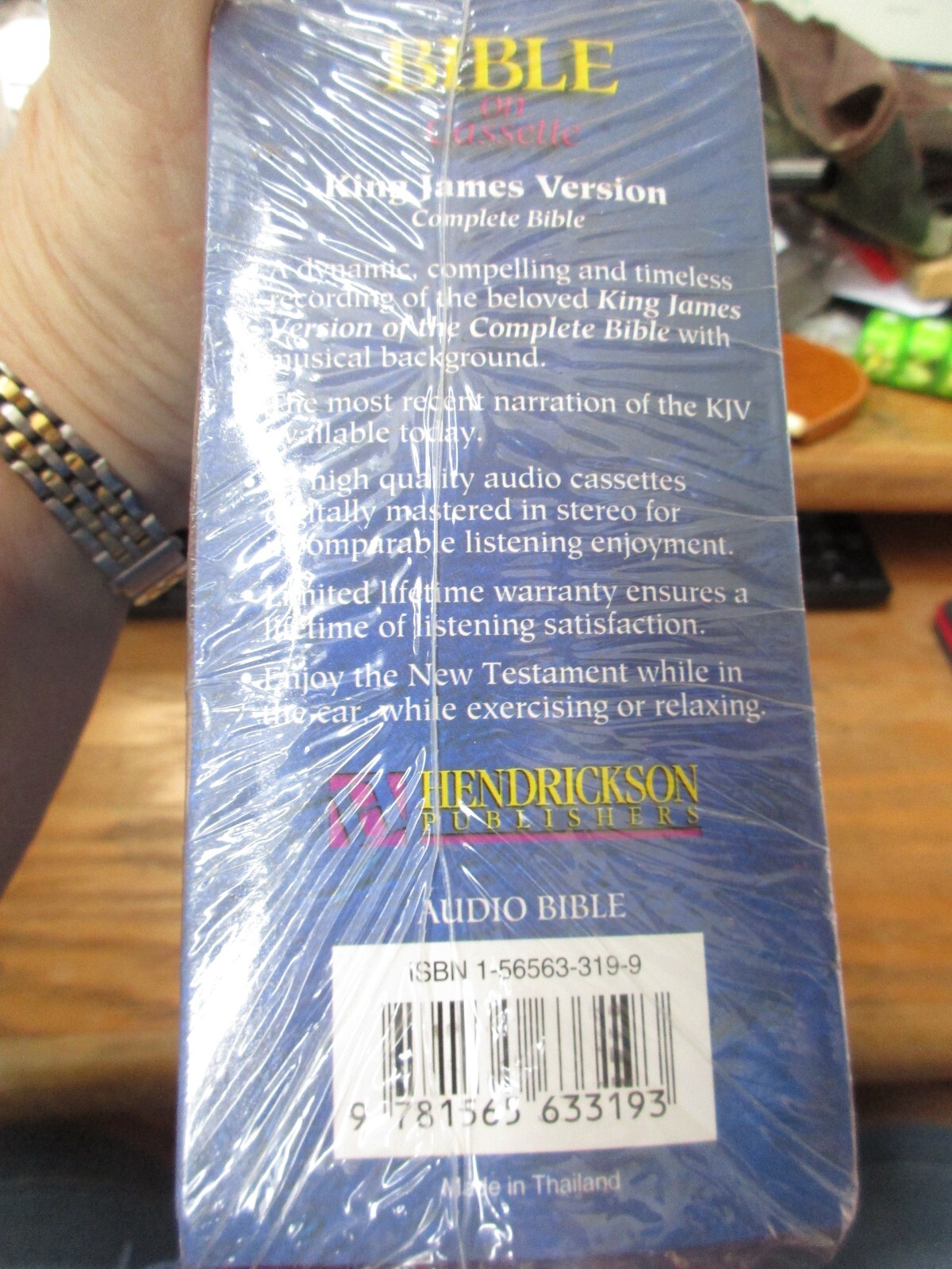 NIP Holy Bible On Cassette King James Version 44 Tapes in Zip Case SEALED