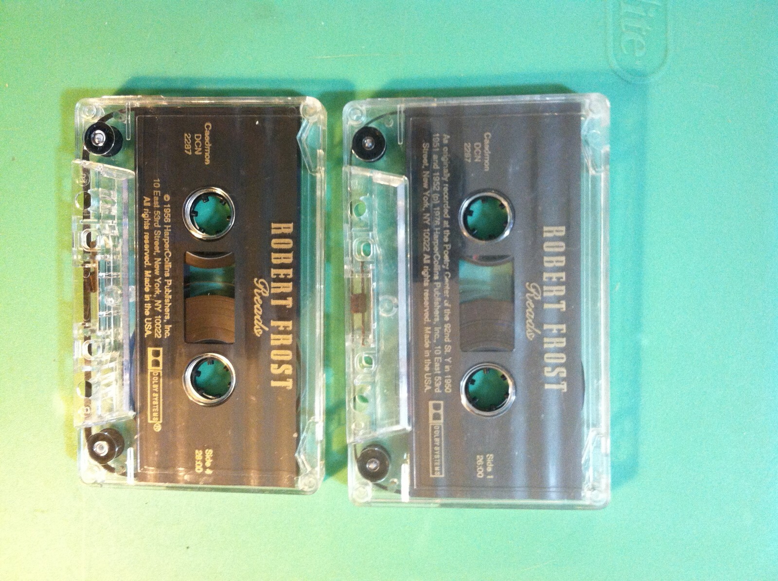 Robert Frost Reads 🔥POETRY🔥 Cassette Tapes and Ideals *Carefree Days* SC Book