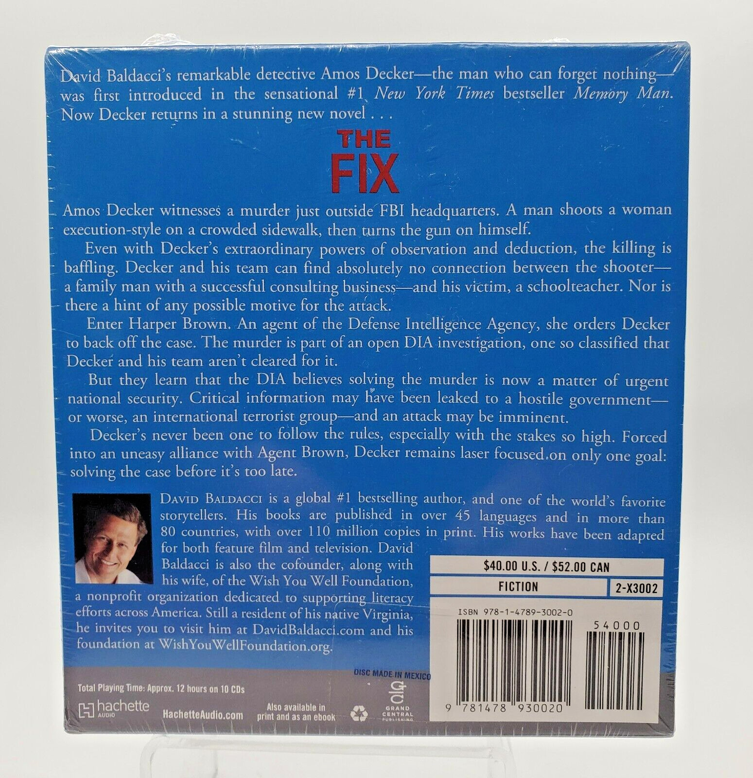 David Baldacci The Fix Unabridged Read by Kyf Brewer & Orlagh Cassidy Audiobook