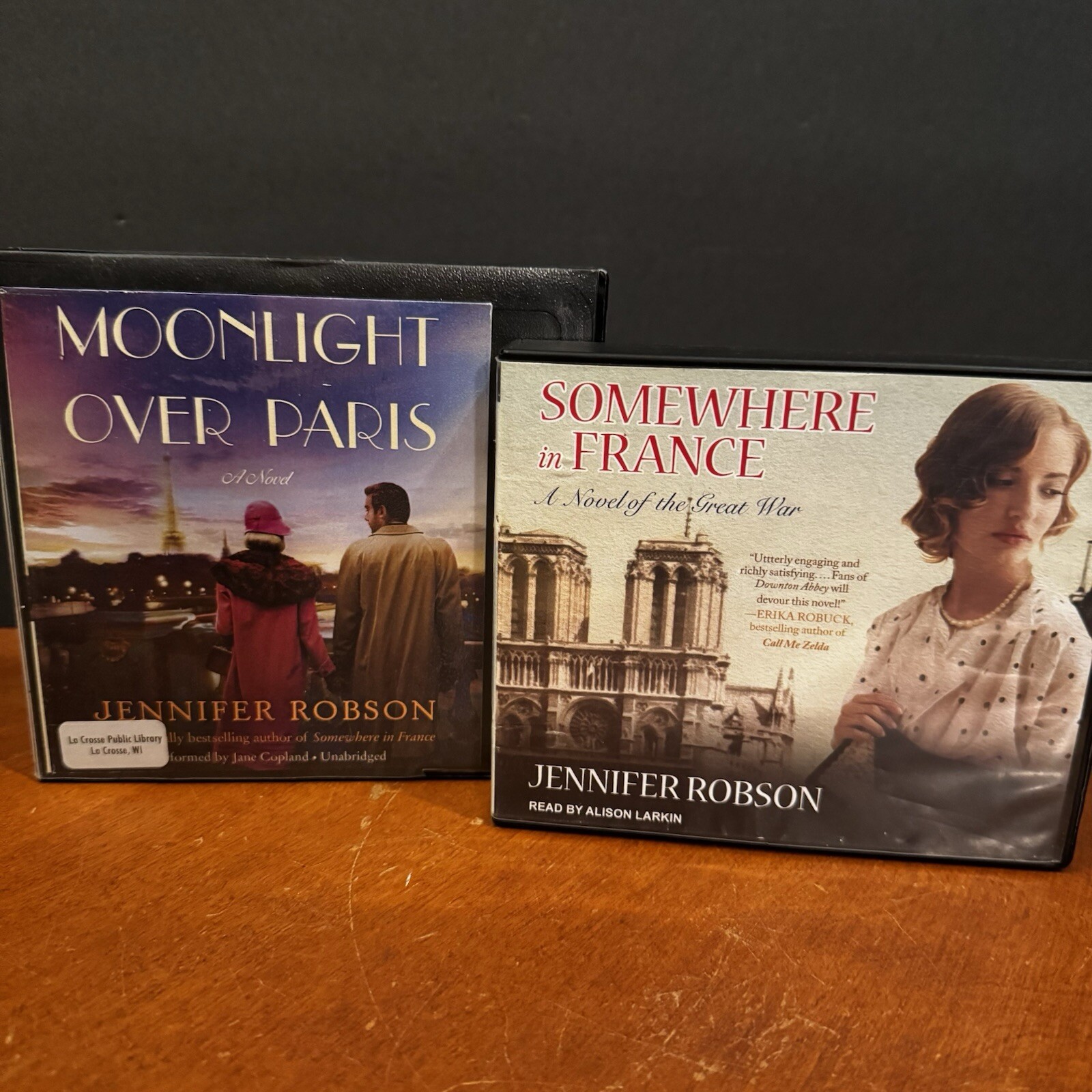 Lot: 2 Jennifer Robson Audio Book CD Set Moonlight Over Paris Somewhere France