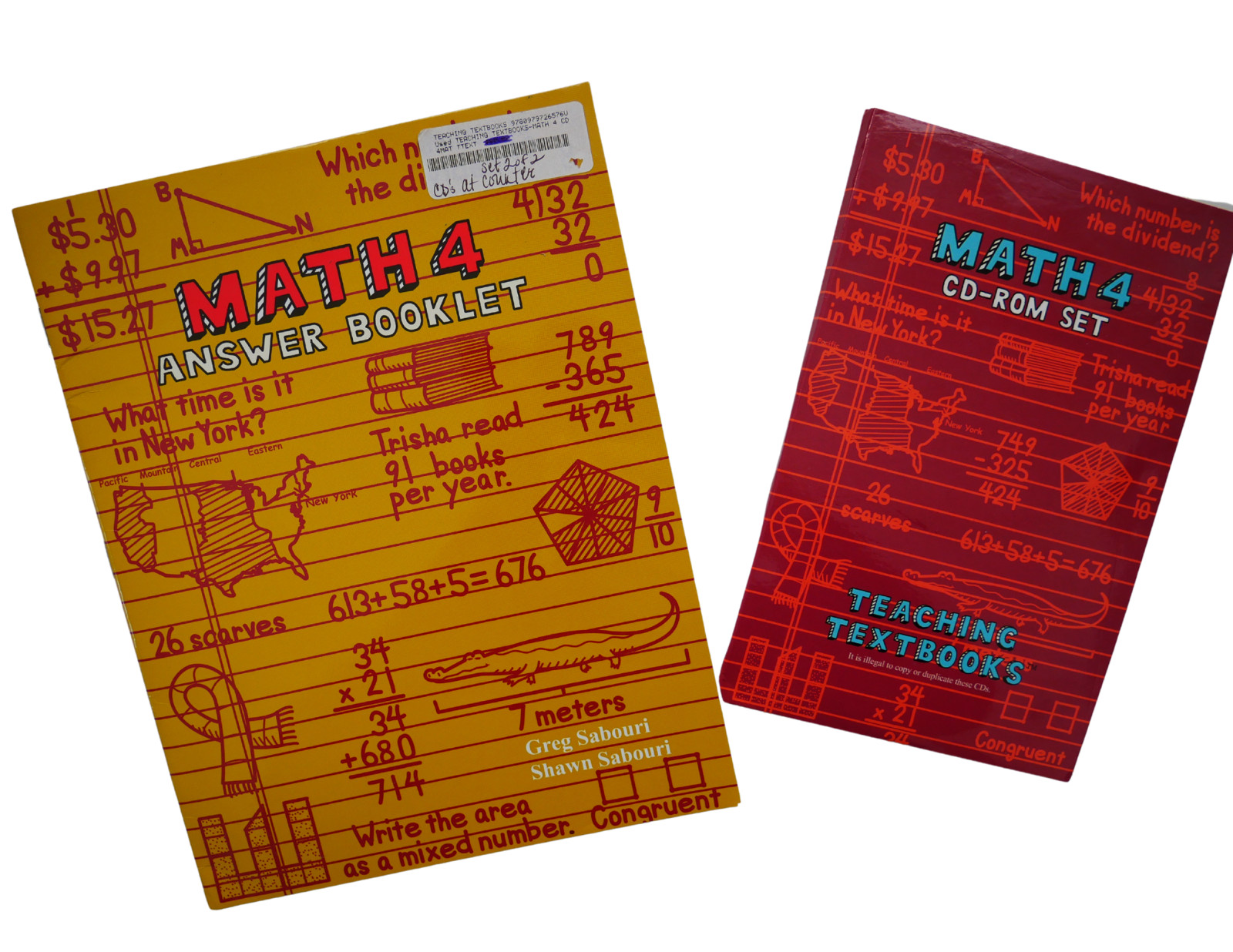 Teaching Textbooks Math 4: Answer Booklet and CD-ROM Set