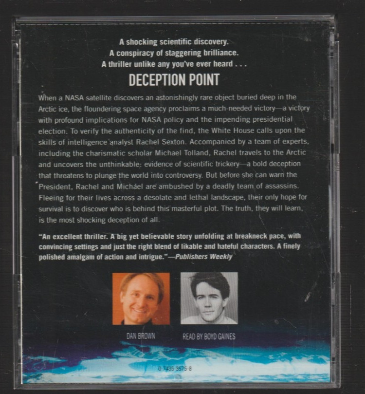 Deception Point by Dan Brown — Audiobook 5 CDs