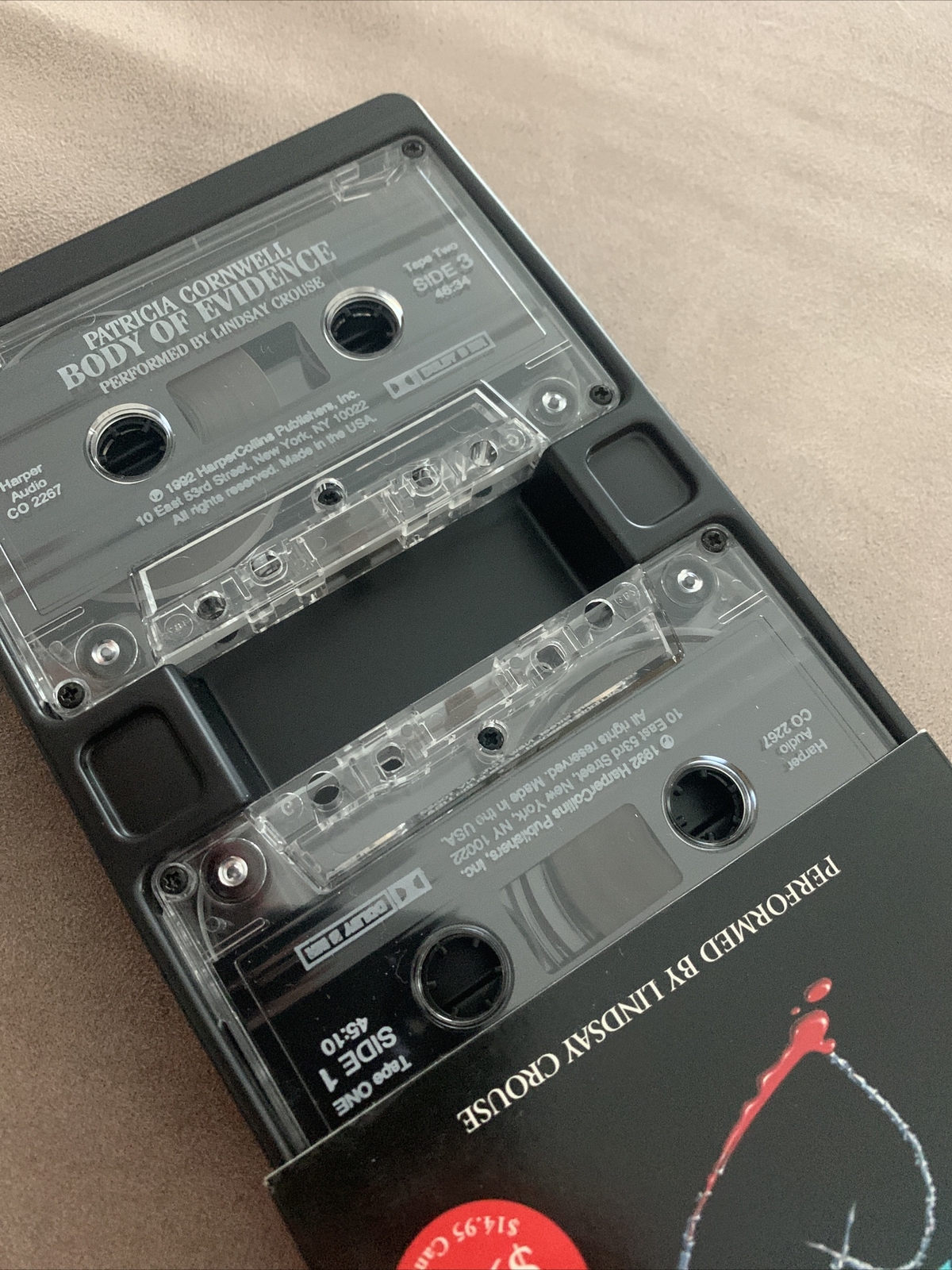 2004 Body of Evidence audiobook 2-cassette tape by Patricia Cornwell S6