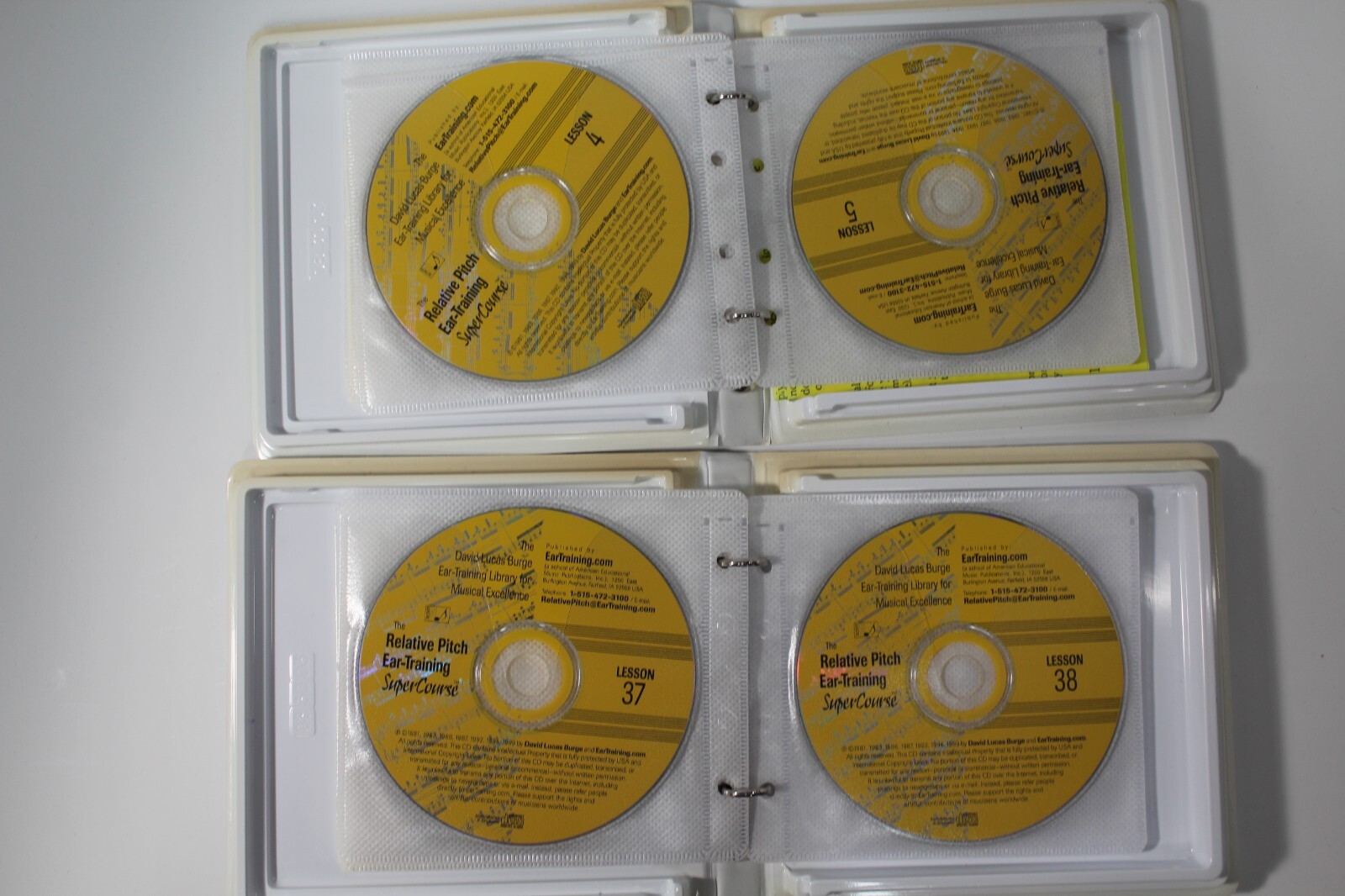 Relative Pitch Ear Training SuperCourse David Lucas Burge CD 1 to 41 Ex Library